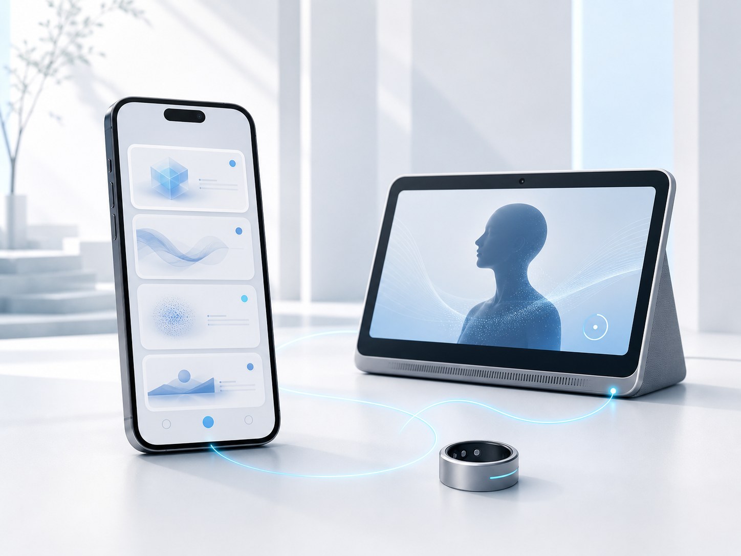 Ponsel, layar pintar, dan perangkat pendamping dalam satu ekosistem digital